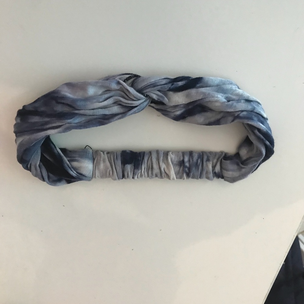 Blue Tie-Dye Headband